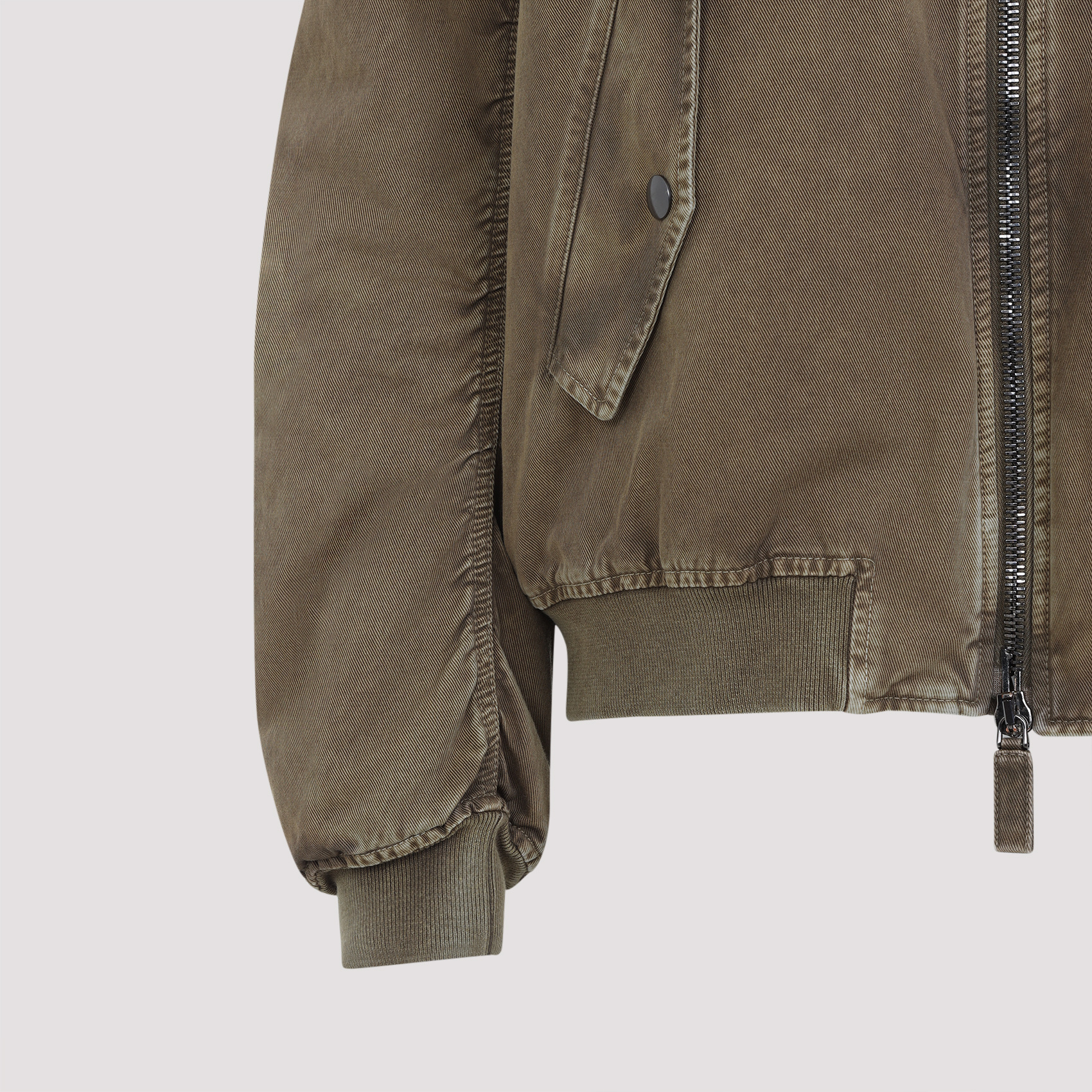 Miu Miu Long-sleeved Casual Jacket In Brown