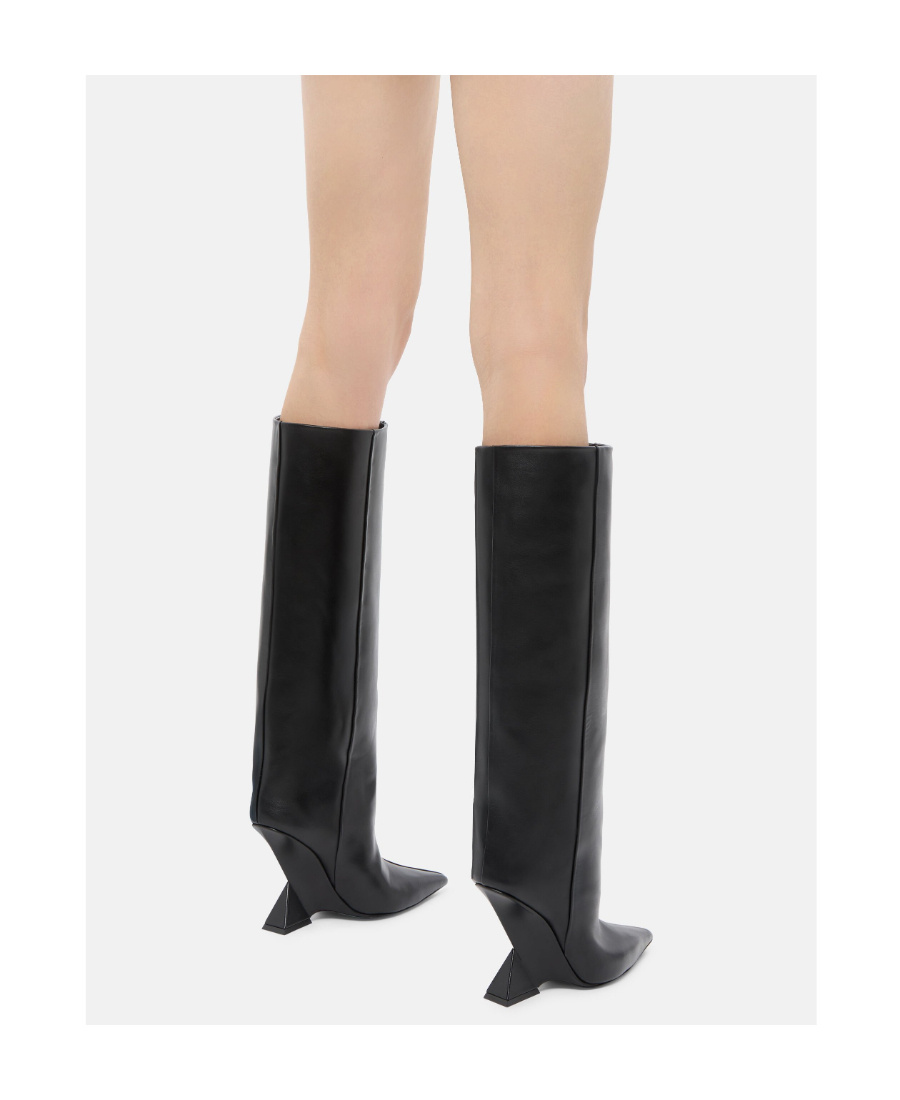 Shop Attico Cheope Knee-high 105mm Boots In Black