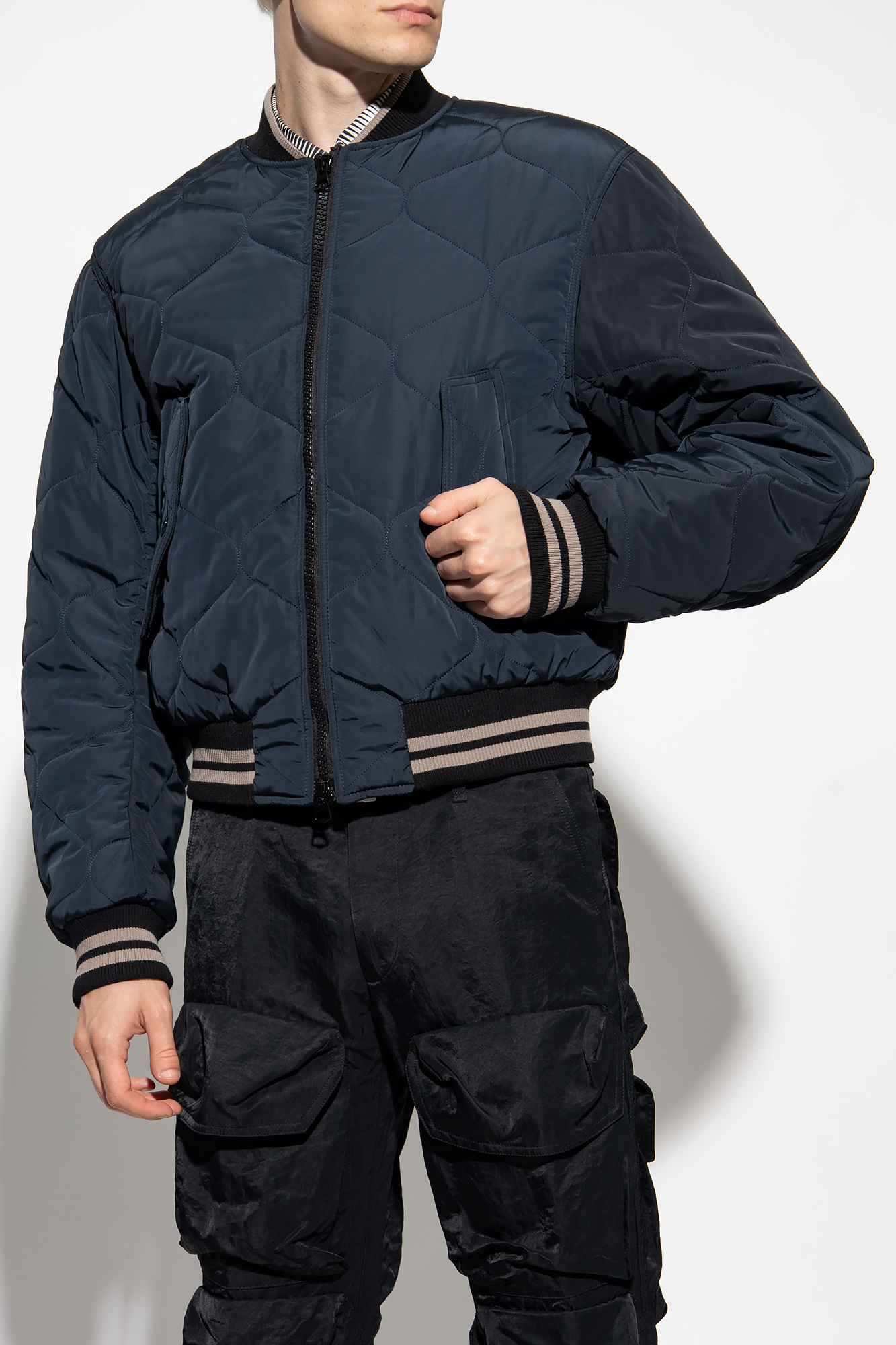 Dries Van Noten Long-sleeved Casual Jacket In Black