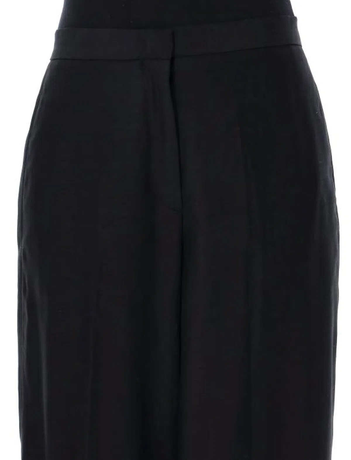 Fabiana Filippi Sleek And Sophisticated Wool And Silk Trousers For Women In Black