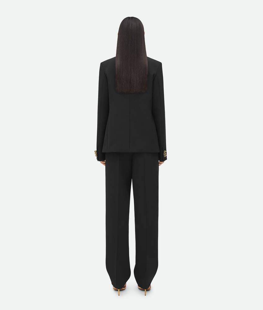 Bottega Veneta Women Wool Double-breasted Jacket In Black