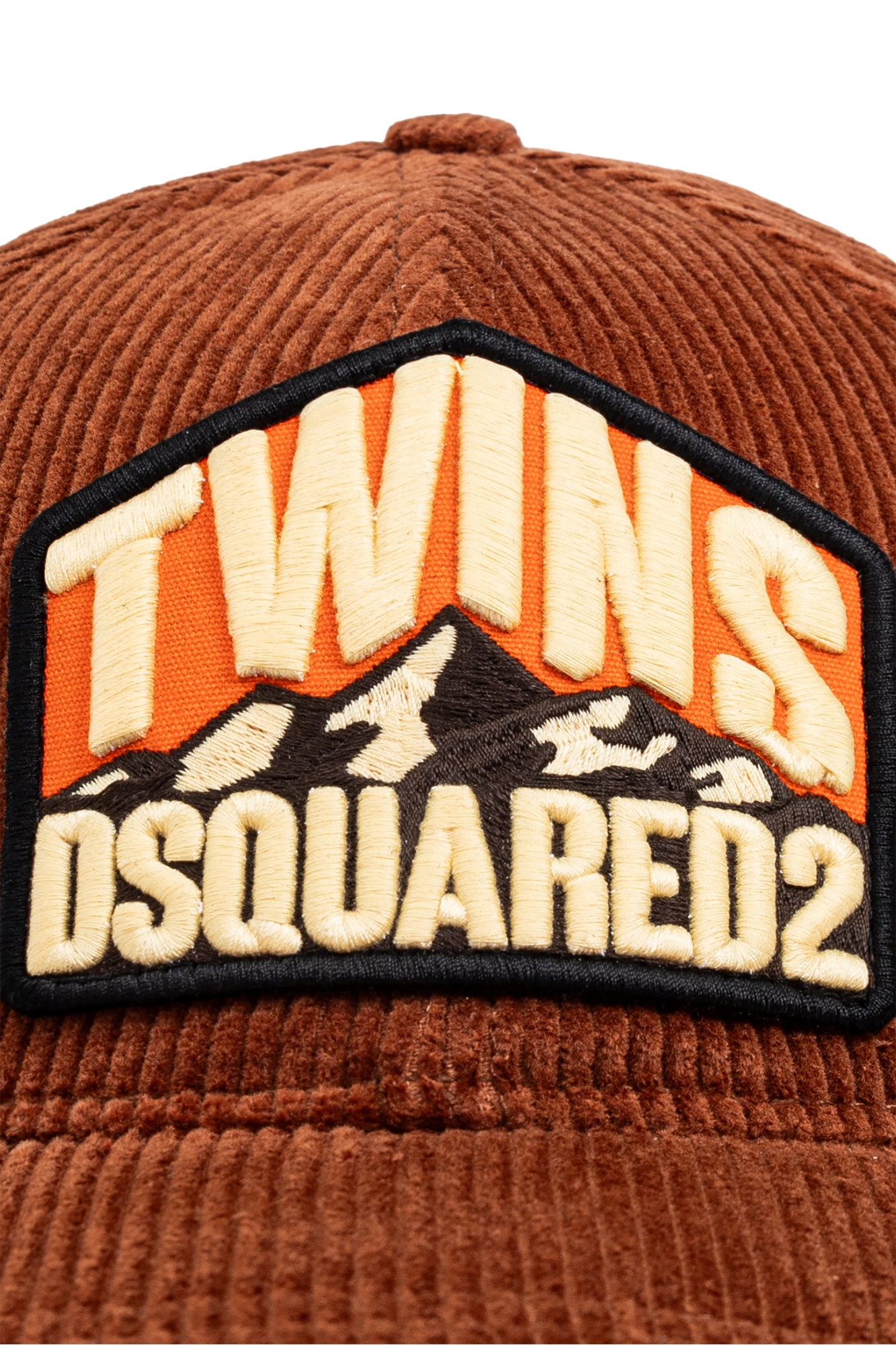 DSQUARED2 DSQUARED2 LOGO-APPLIQUÉ DISTRESSED BASEBALL CAP