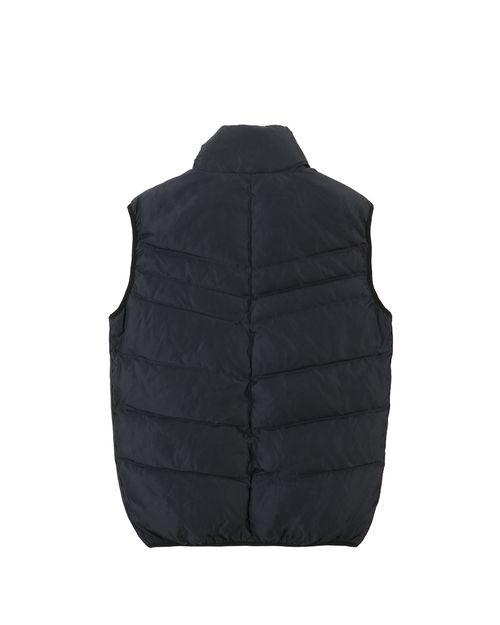 Ea7 Quilted Sleeveless Down Jacket In Black