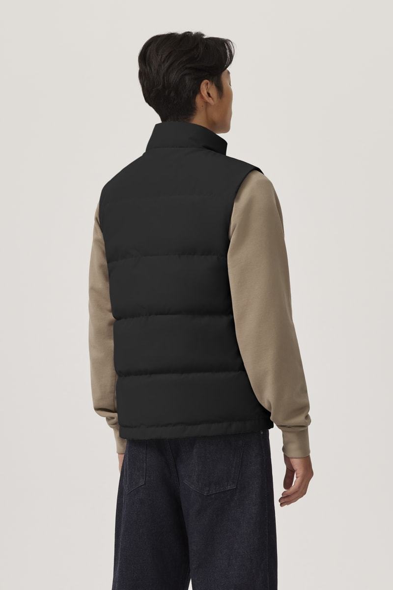 Canada Goose Black Polyester Blend Freestyle Sleeveless Down Jacket In Black
