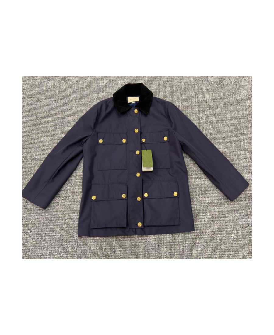 Gucci Lapel Casual Jacket In Black