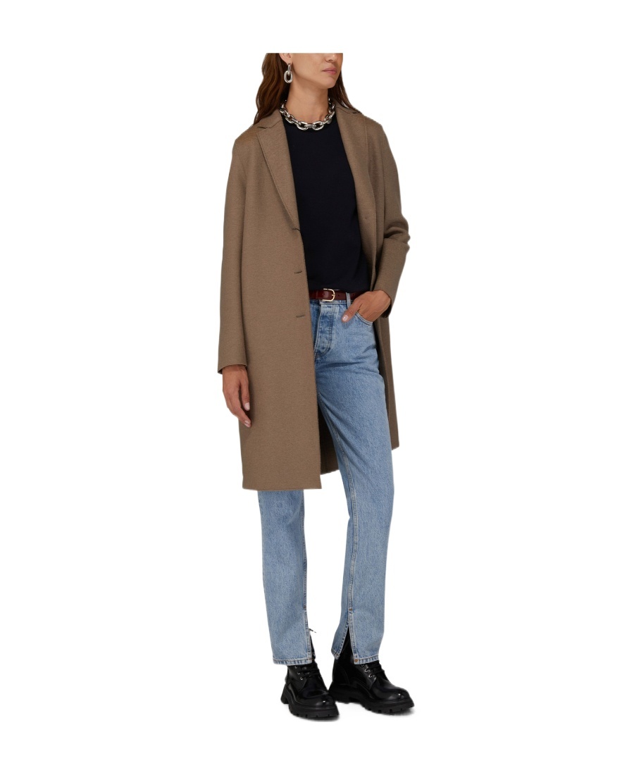 HARRIS WHARF LONDON SINGLE-BREASTED WOOL COAT