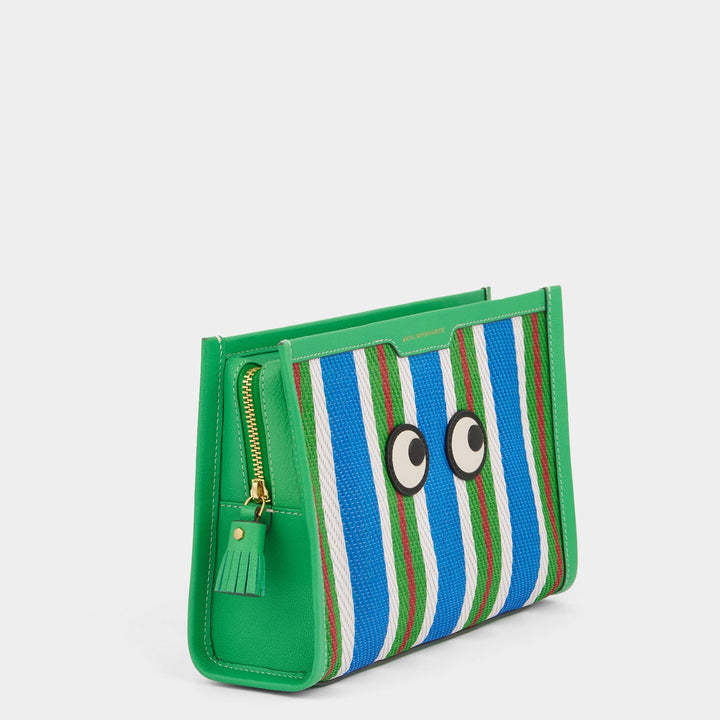 Anya Hindmarch Patterned Clutch In Green