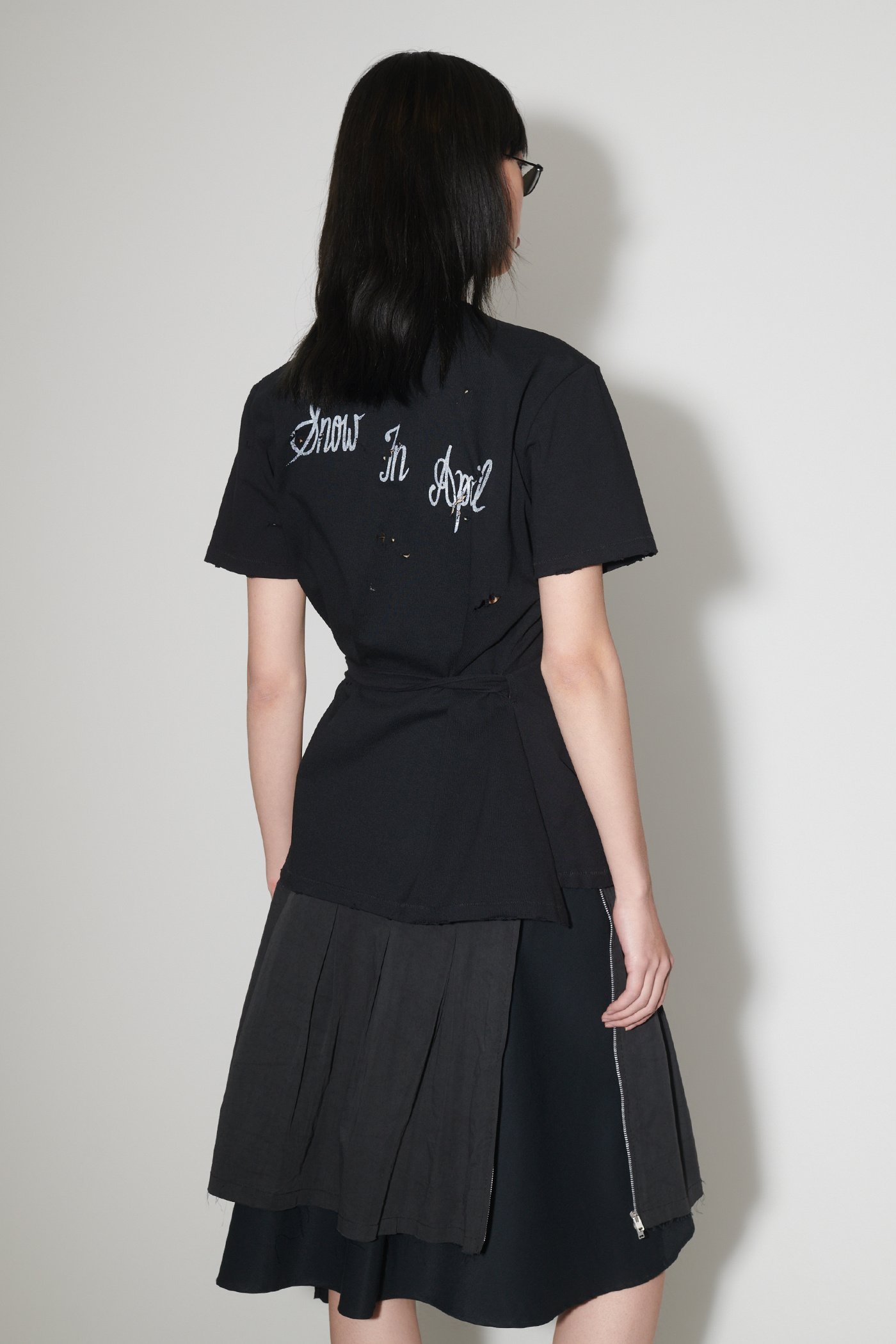 Our Legacy Black Wrap T-shirt In Black