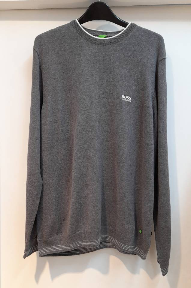 Shop Hugo Boss Long-sleeved Sweater In Black