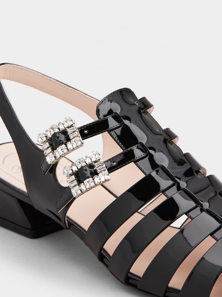 Roger Vivier Très Vivier Sandals In Patent Leather
