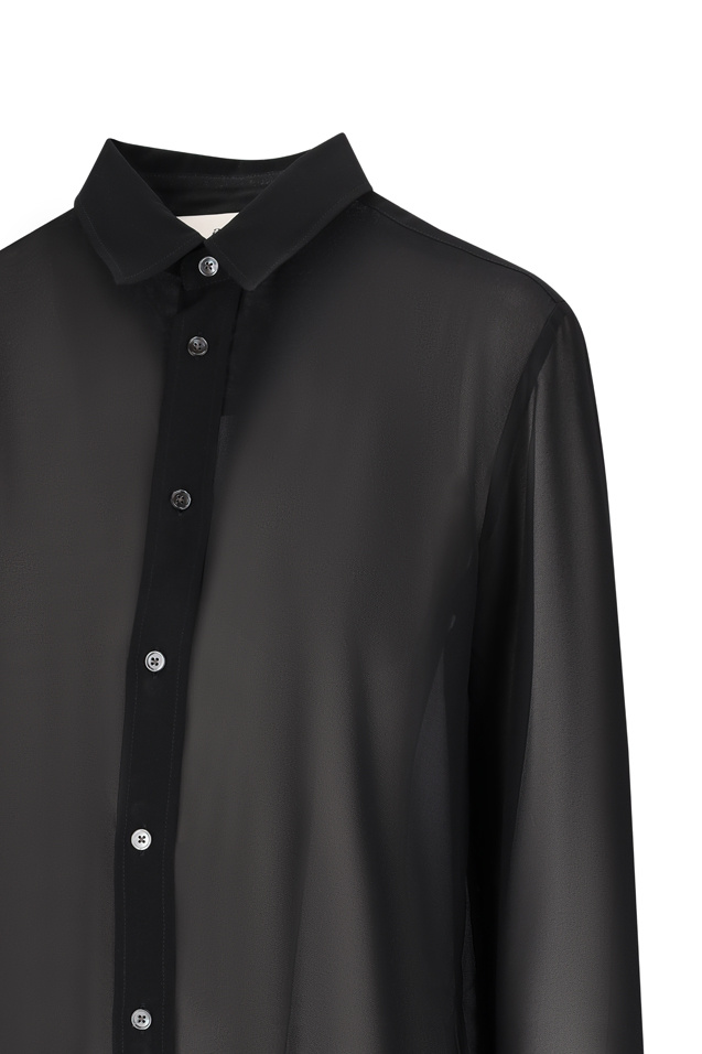 Ami Alexandre Mattiussi Ami Paris Black Polyester Clothing Shirts In Black