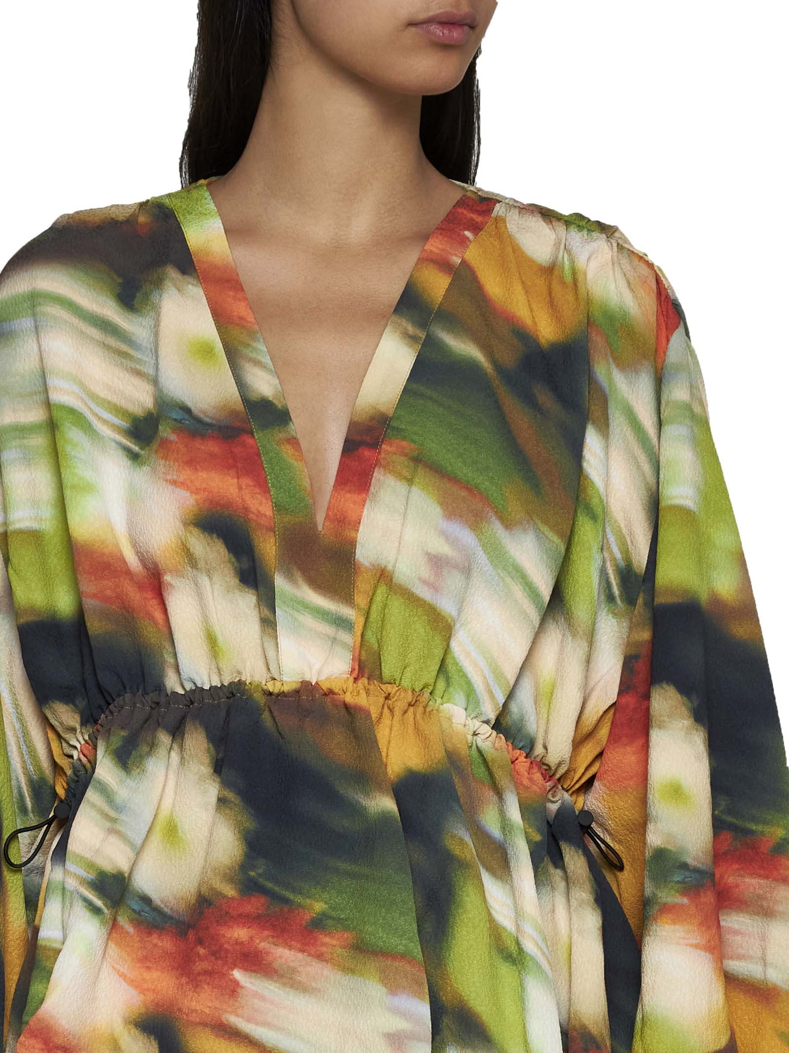 STINE GOYA TONI ABSTRACT-PATTERN BLOUSE