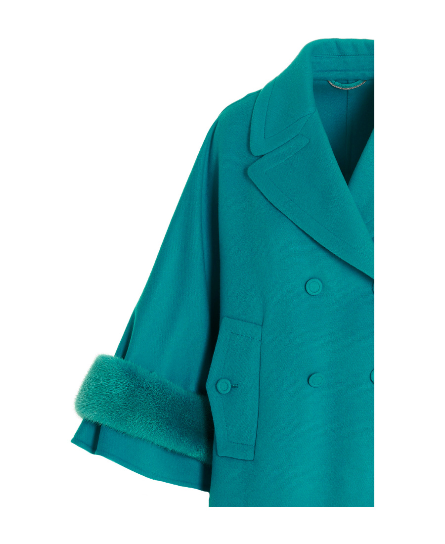 Ermanno Scervino Double-breasted Coat In Green