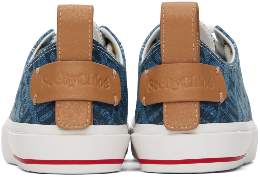 Shop See By Chloé Printed Low-top Casual Shoes In White