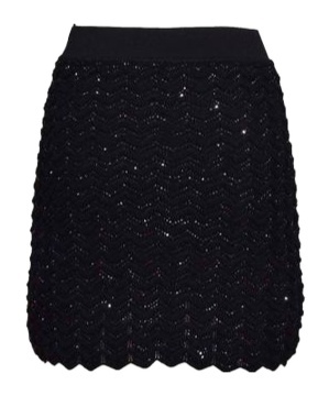 Shop Missoni Sequin-embellished Mini Skirt In Black