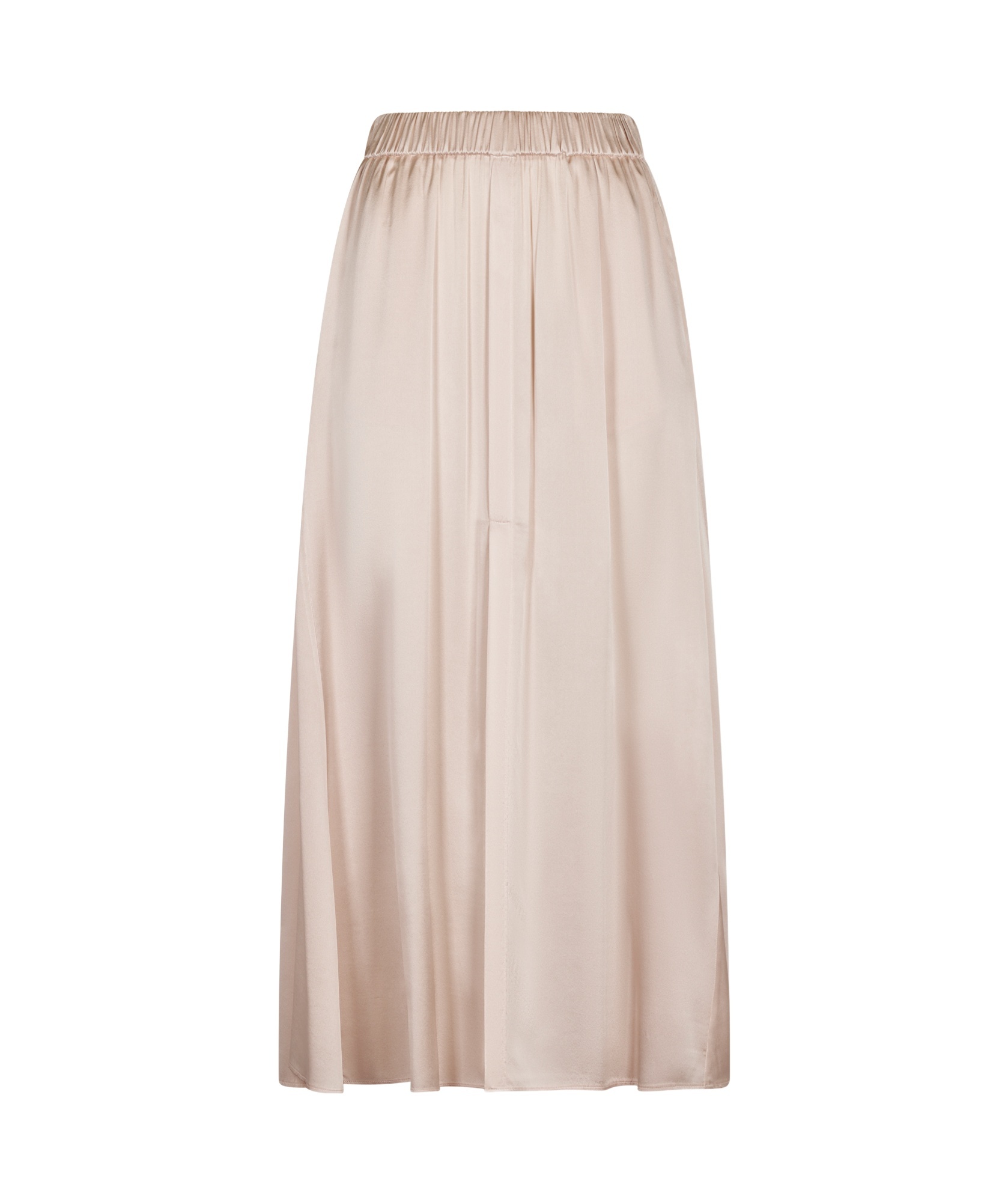 Shop Forte Forte Elastic Waist Skirt In Nude