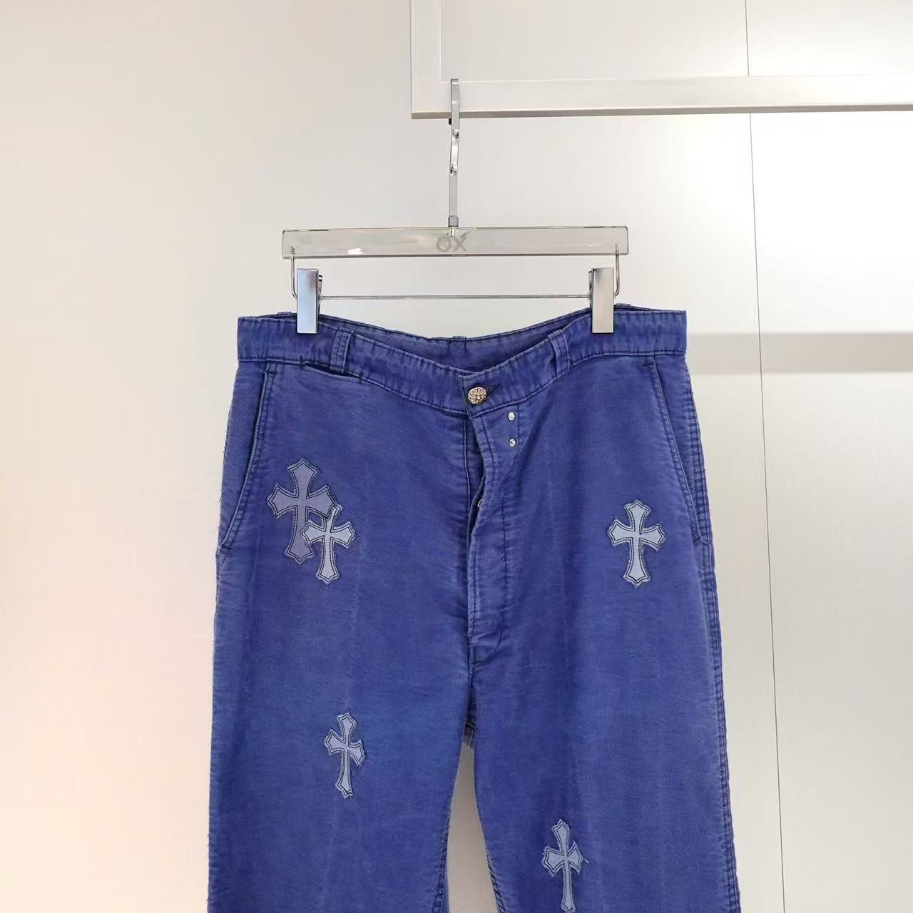 Chrome Hearts Belt Loop Jeans In Blue