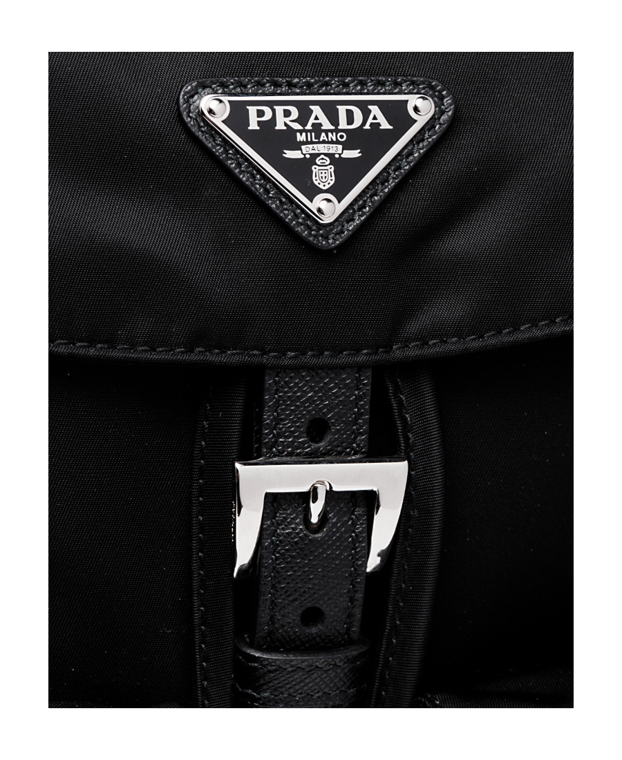 Prada Small Backpack With Adjustable Shoulder Straps In Black