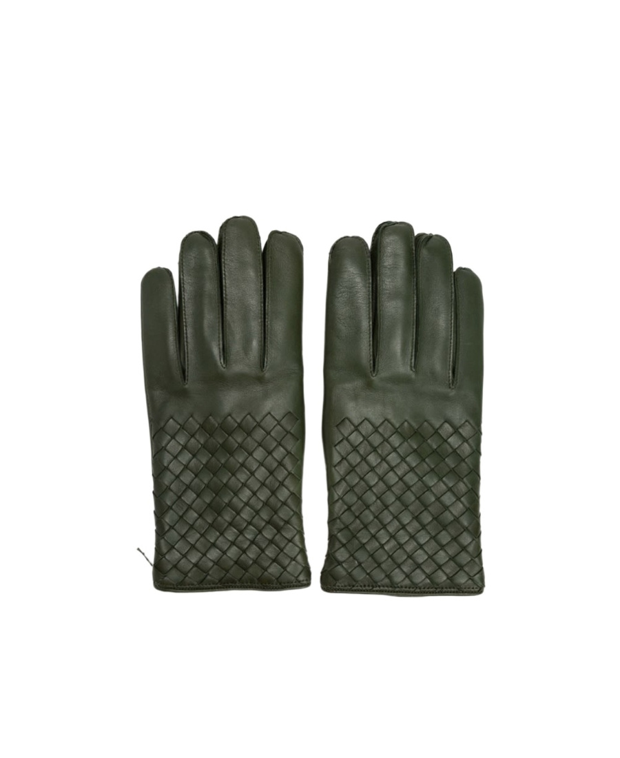 Bottega Veneta Knitted Gloves In Green