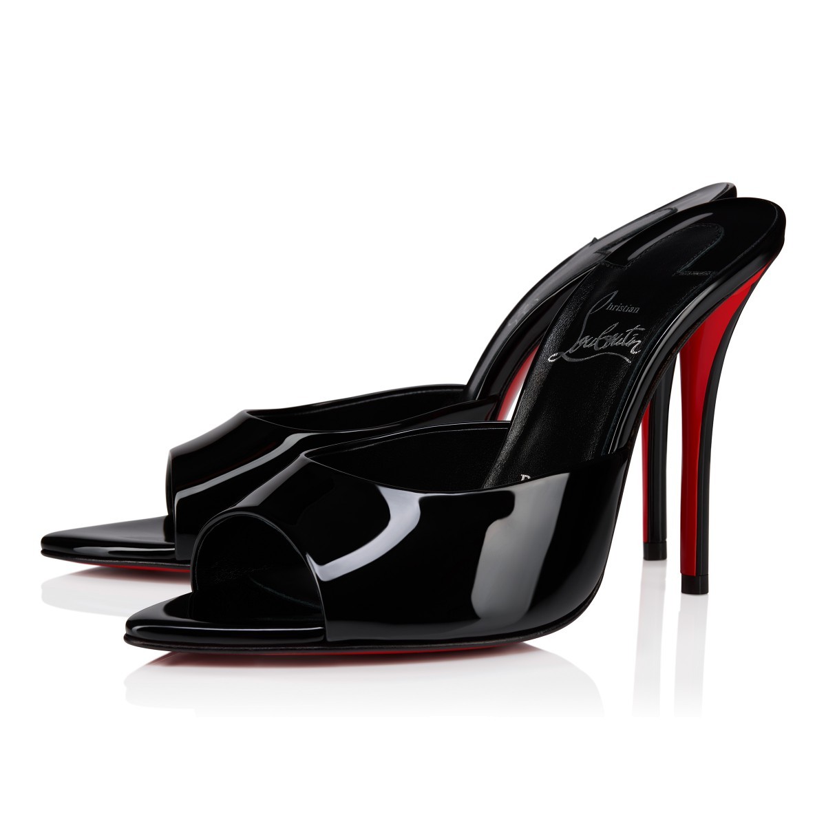 Christian Louboutin Pointed High-heeled Sandals In Black
