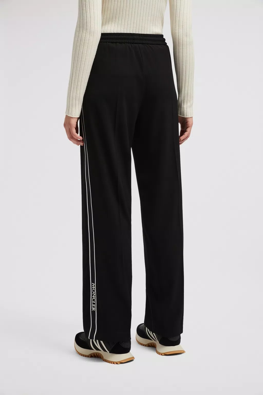 MONCLER SATIN TRACK PANTS 