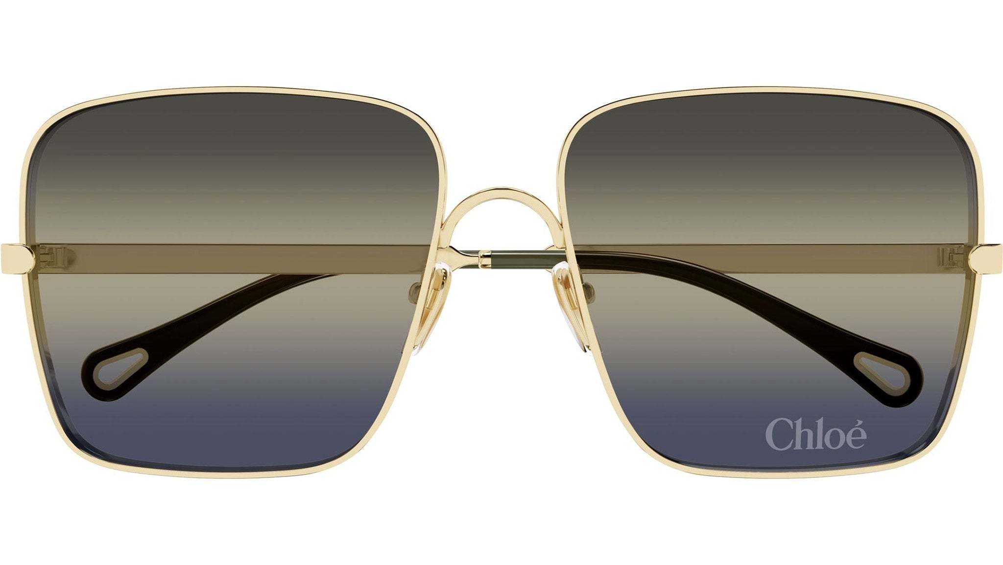 Chloé 61mm Gradient Square Sunglasses In Black