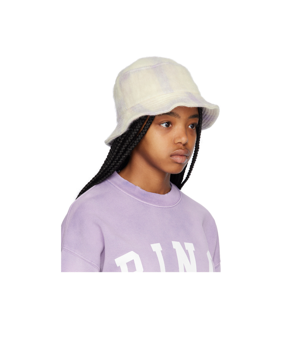 Shop Anine Bing Textured Fisherman's Hat In White