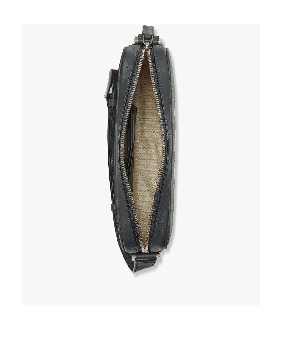 Mcm Himmel Logo Printed Small Shoulder Bag In Black