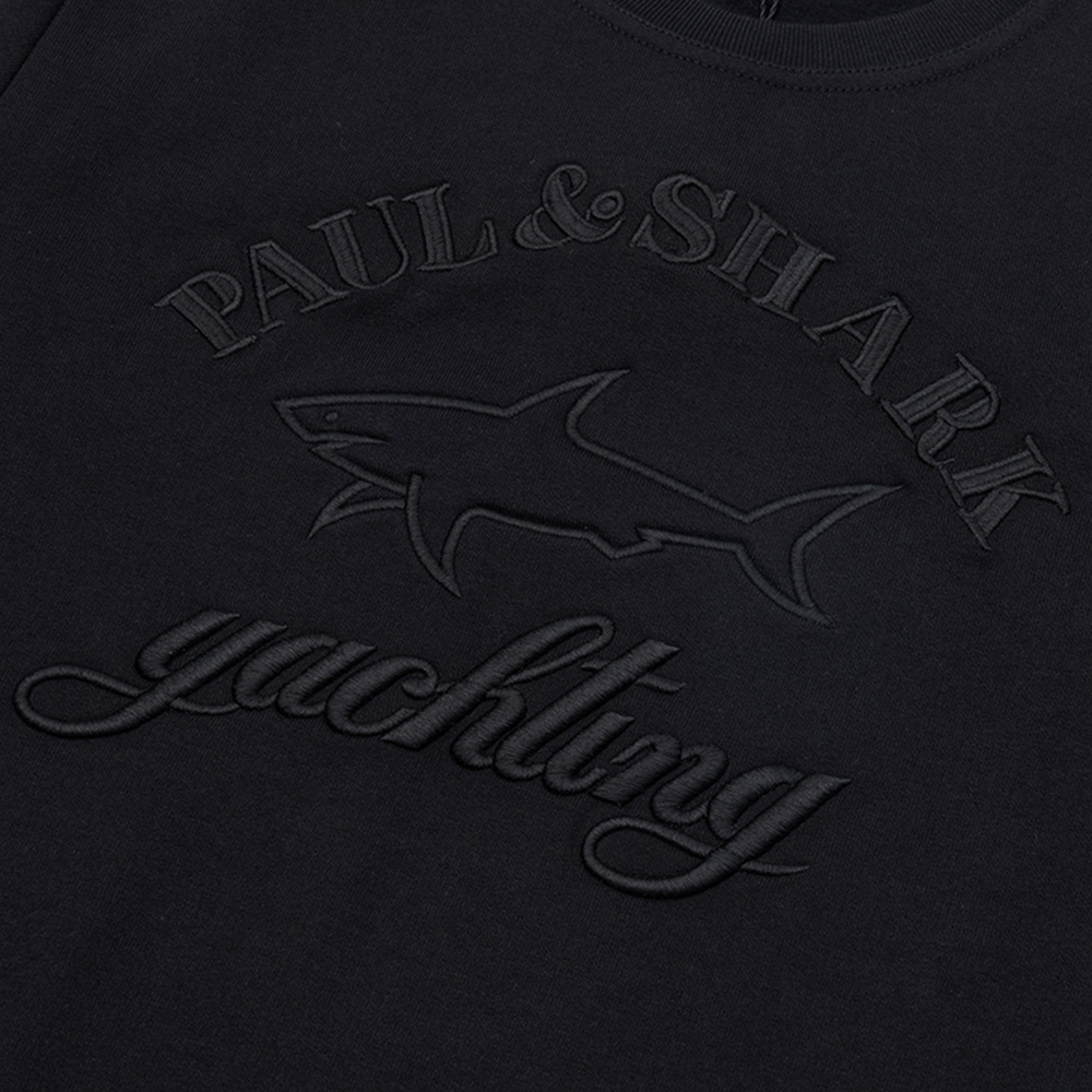 Shop Paul & Shark Logo Pattern Sweater In Black
