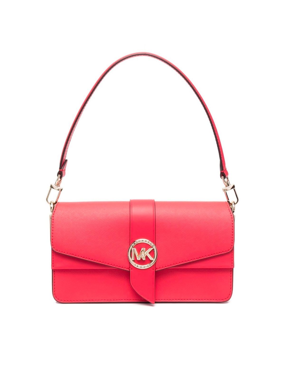 Michael Michael Kors Greenwich Leather Crossbody Bag In Red