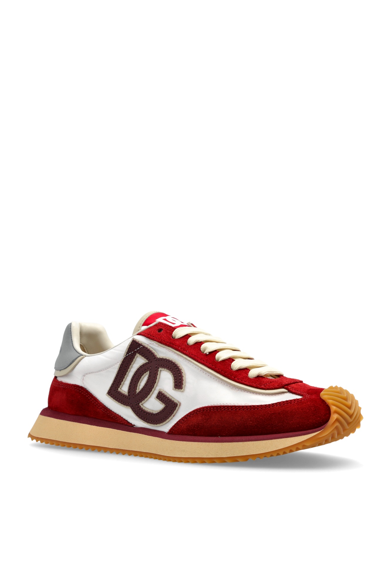 Dolce & Gabbana Dg Cushion Suede-trimmed Sneakers