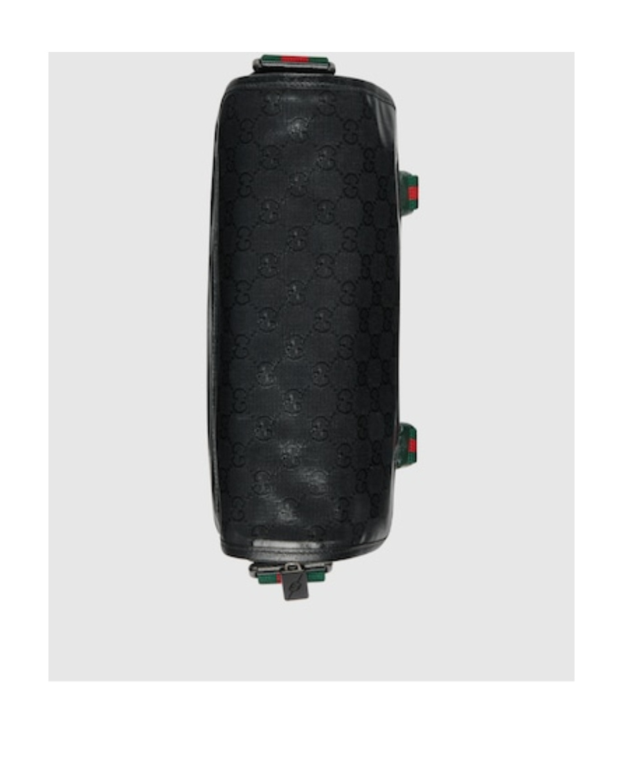 Gucci Gg Crystal-embellished Messenger Bag In Black