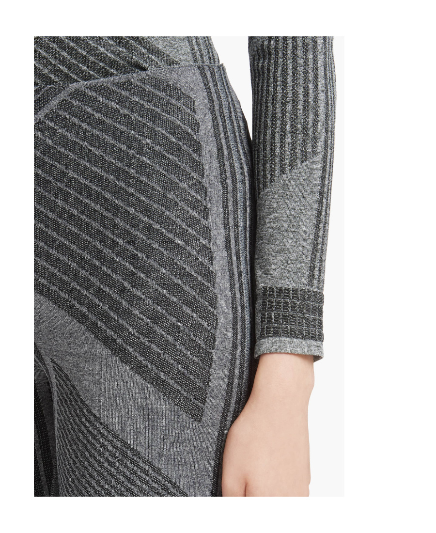 Prada Logo Sports Leggings In Hemp Gray