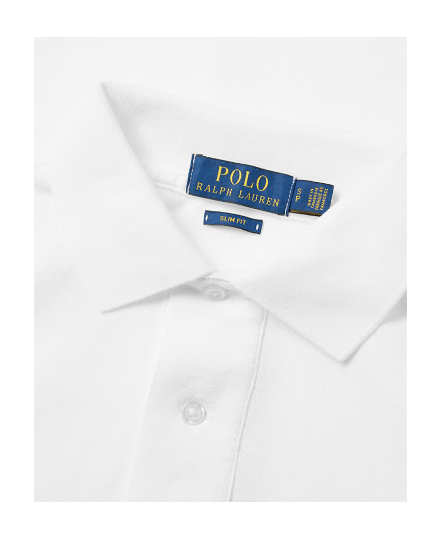Polo Ralph Lauren White Polo With Classic Collar And Pony Embroidered On The Front In White