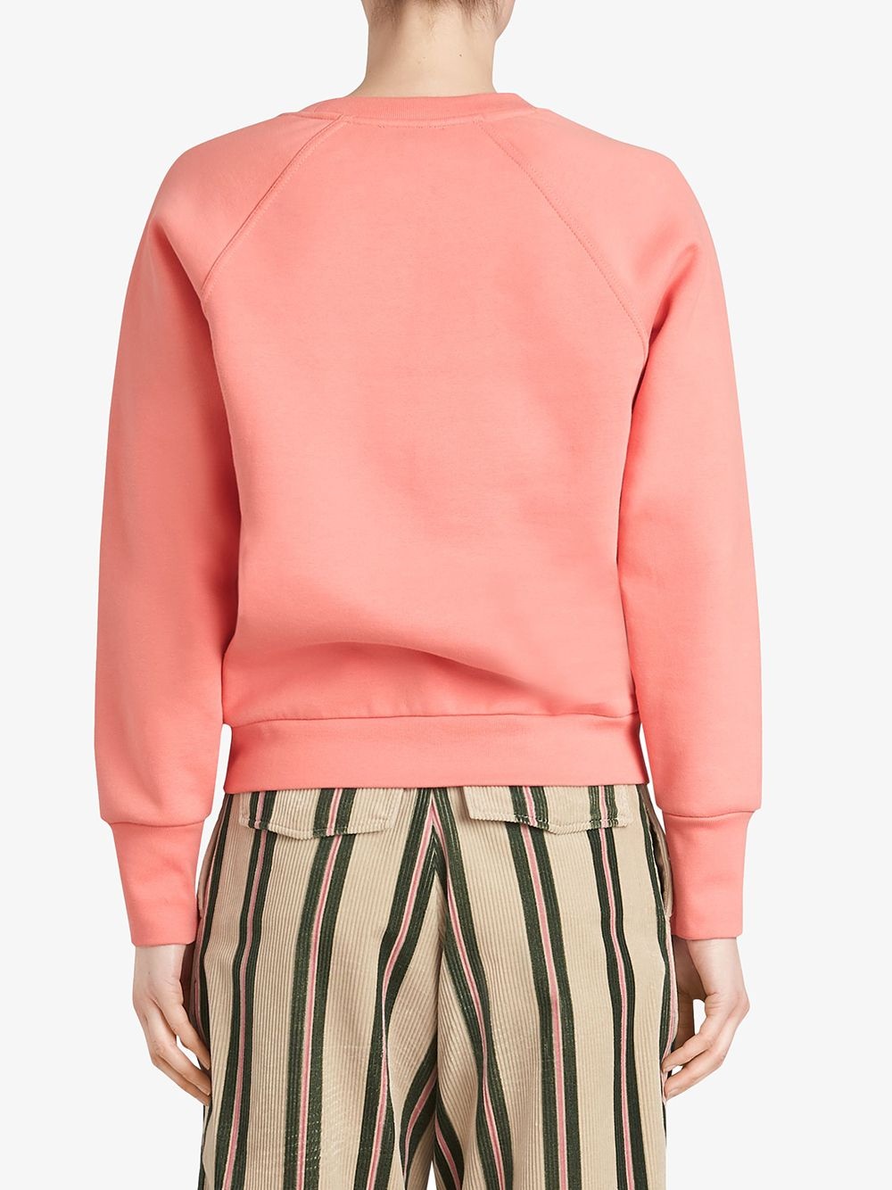 Burberry Logo Round Neck Sweater In Pink