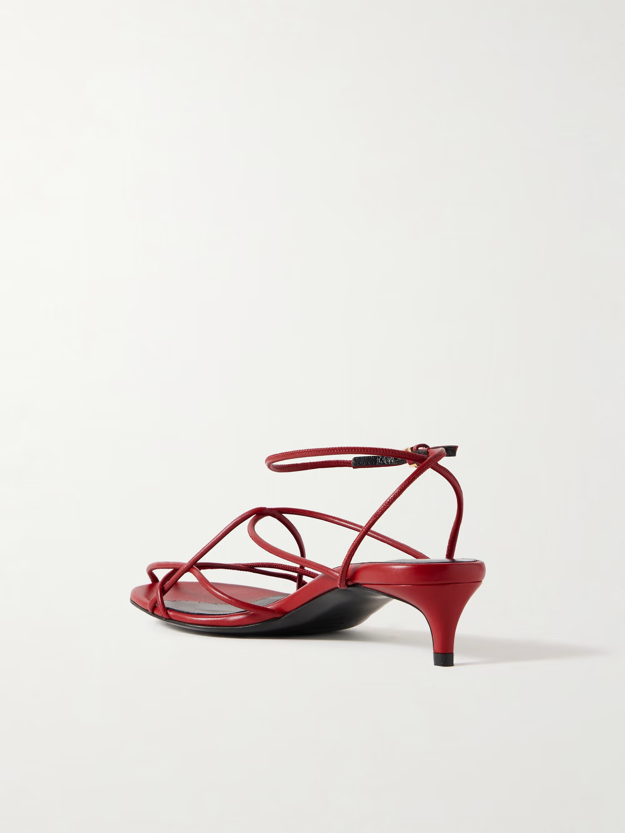Khaite Loulou High Heel Sandals In Red