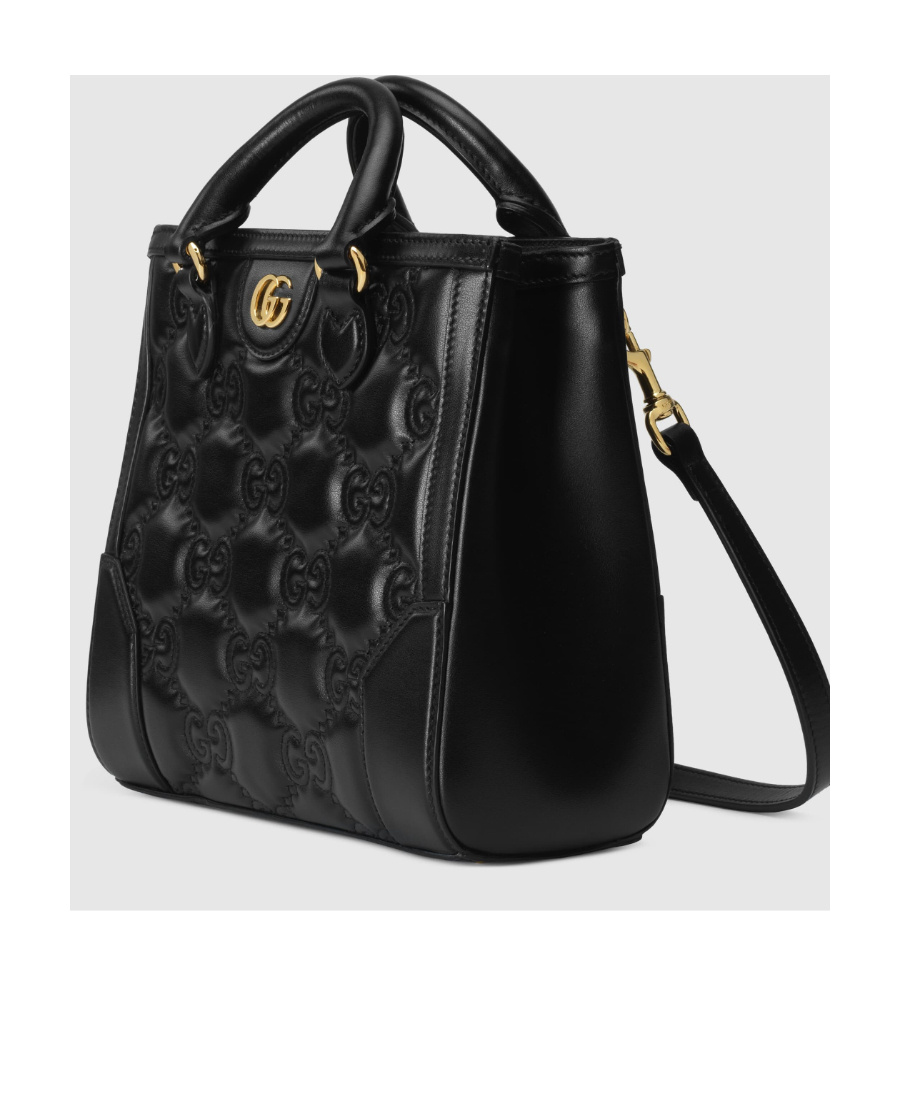 Gucci Gg Logo-embossed Mini Tote Bag In Black
