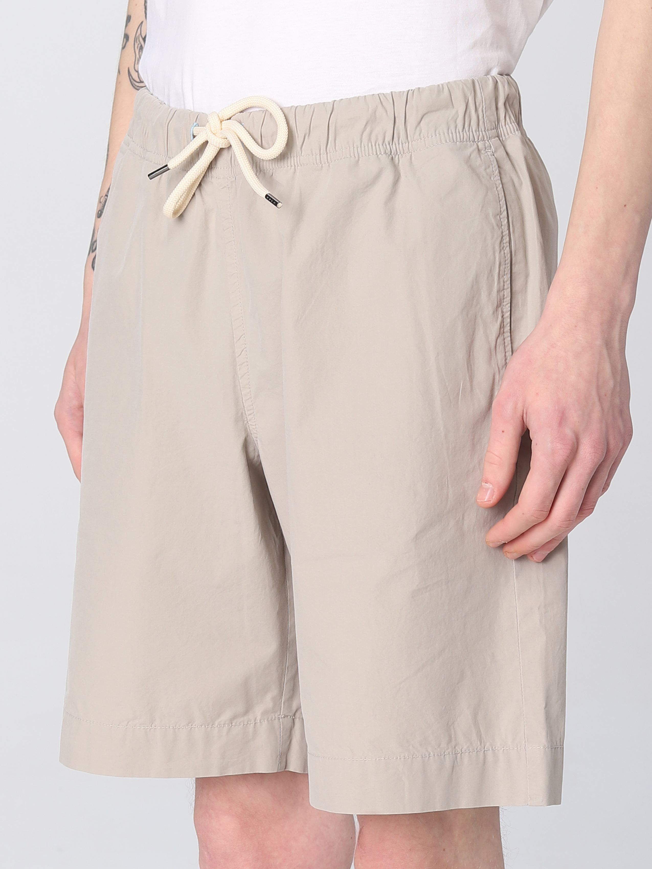 Paul Smith Drawstring-waist Organic Cotton Shorts In Nude