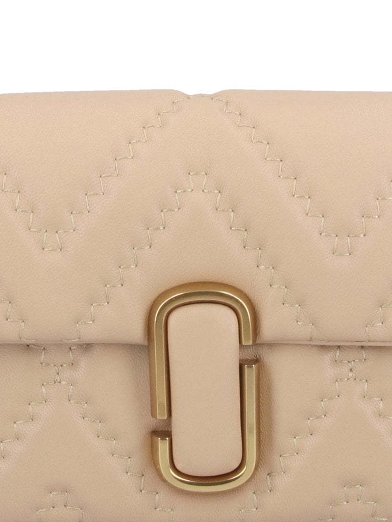 Marc Jacobs The Quilted Leather J Marc Shoulder Bag In Nude