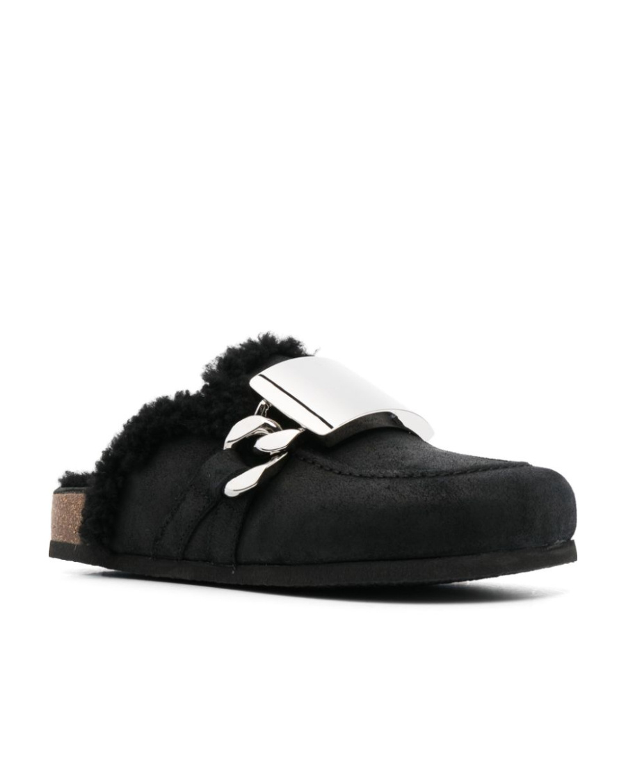 Jw Anderson Bare-heeled Muller Shoes In Black