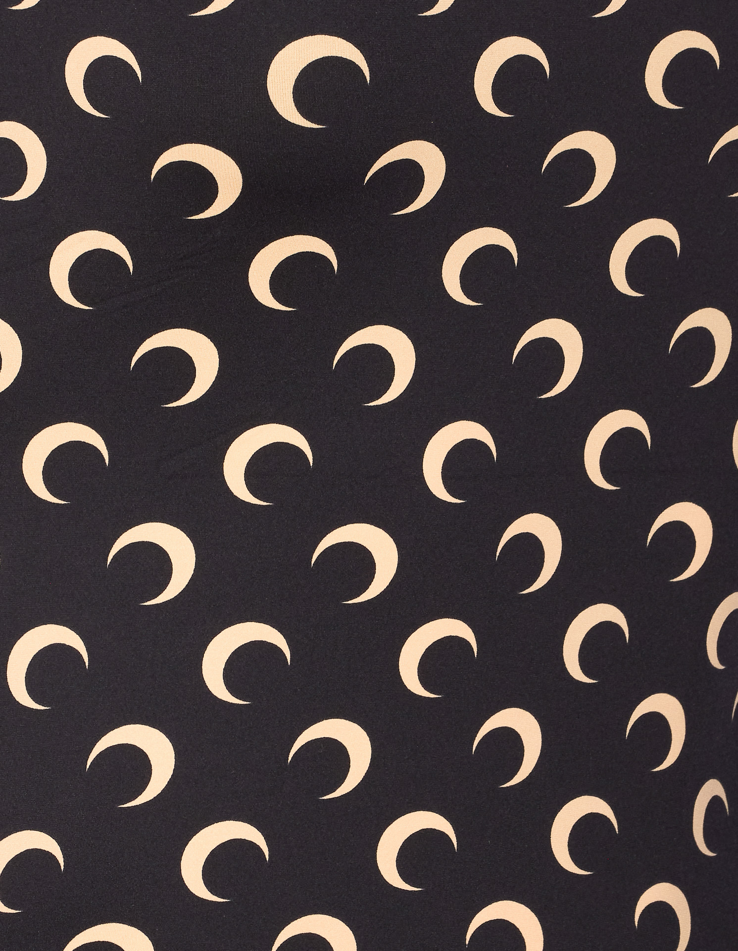 Marine Serre Women Moon Printed Long Sleeves Top In Black