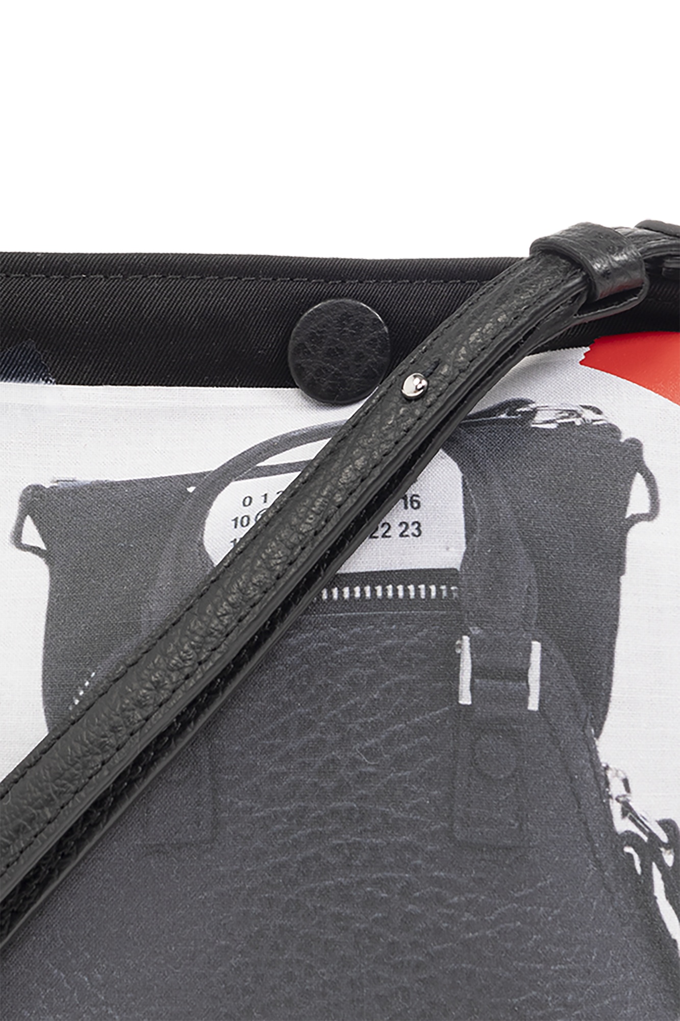 Maison Margiela Trompe L'oeil 5ac Baby Messenger Bag In Black