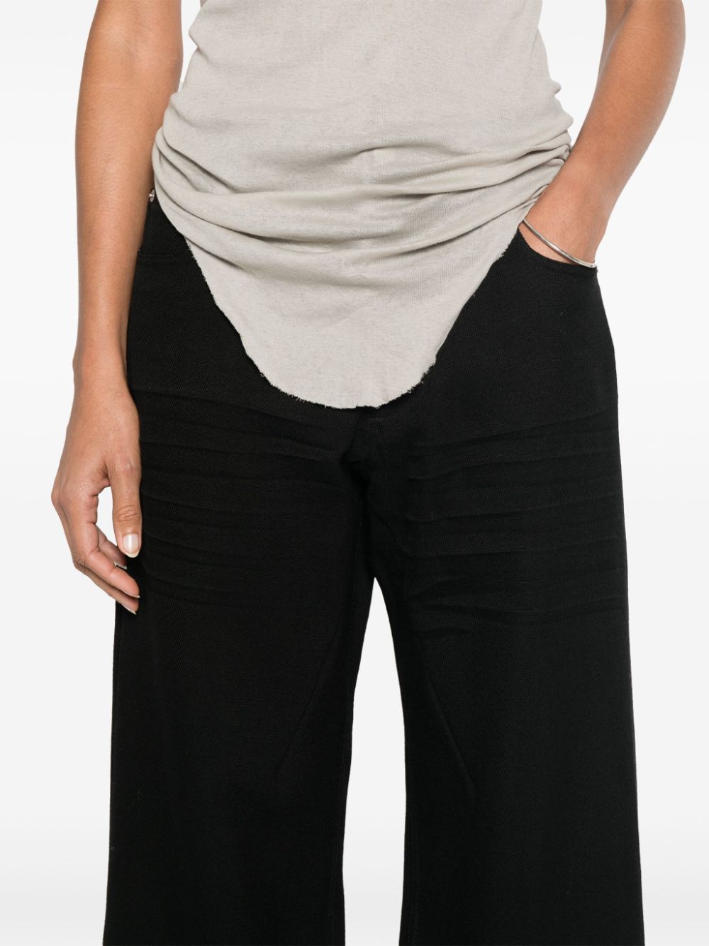 Shop Rick Owens Geth Trousers In Black