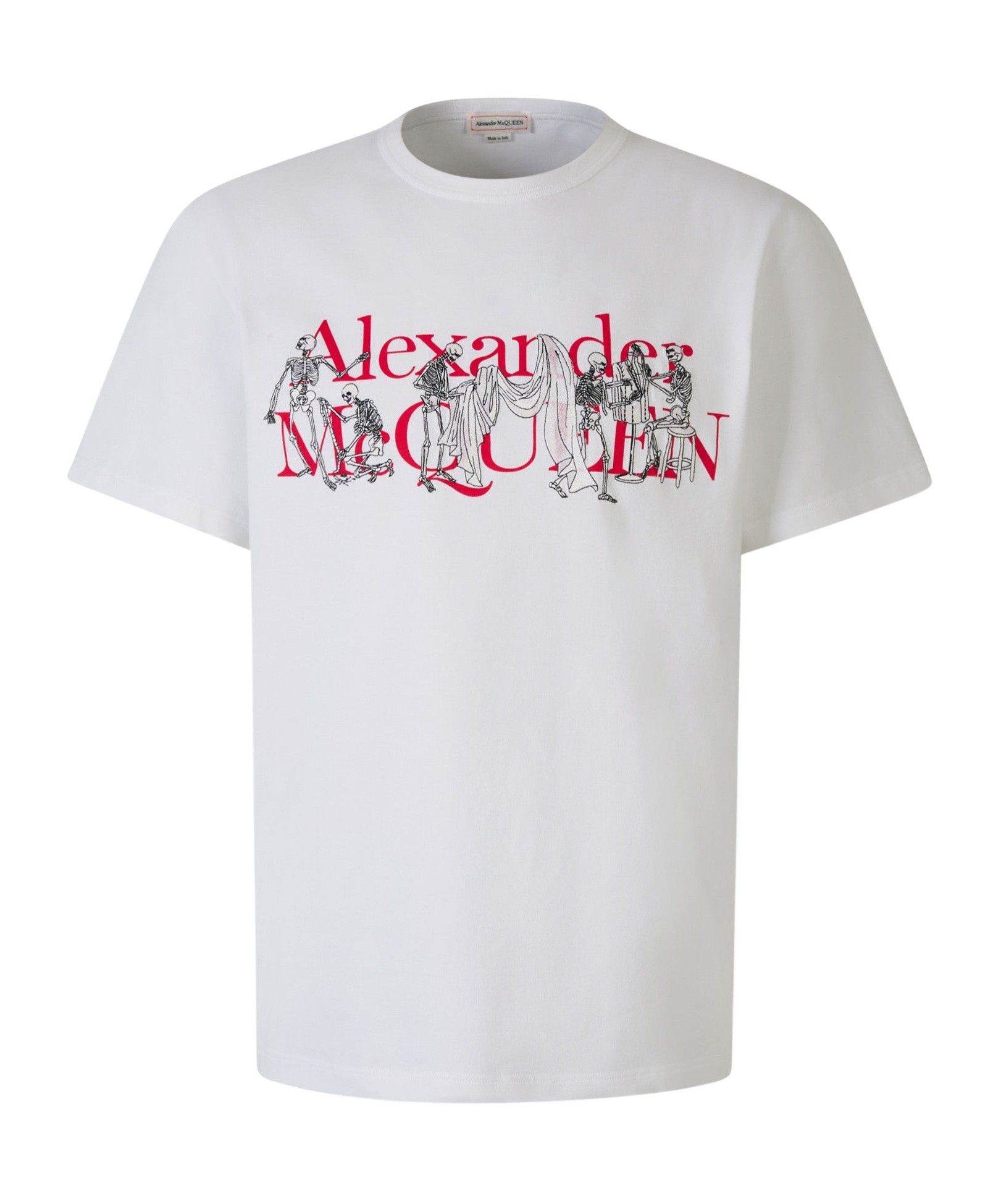 Shop Alexander Mcqueen Logo-print Cotton T-shirt In White