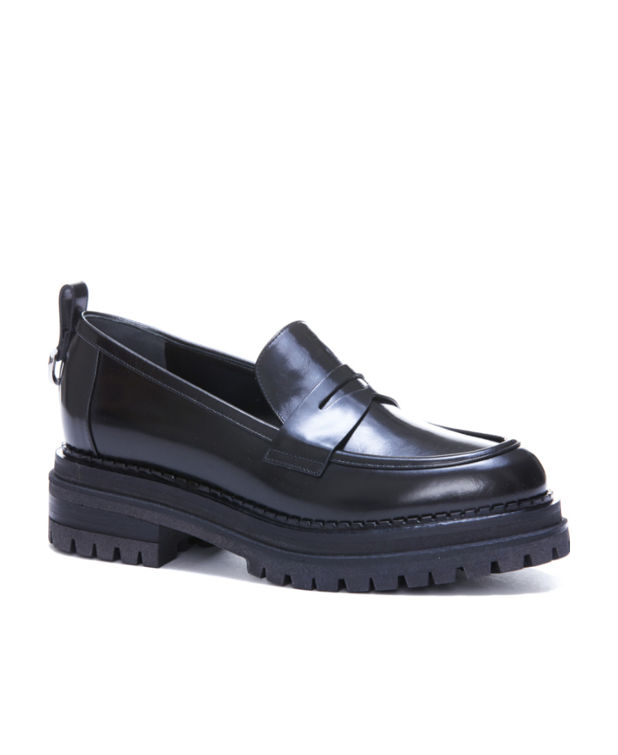 Sergio Rossi Joan Slip-on Loafers In Black