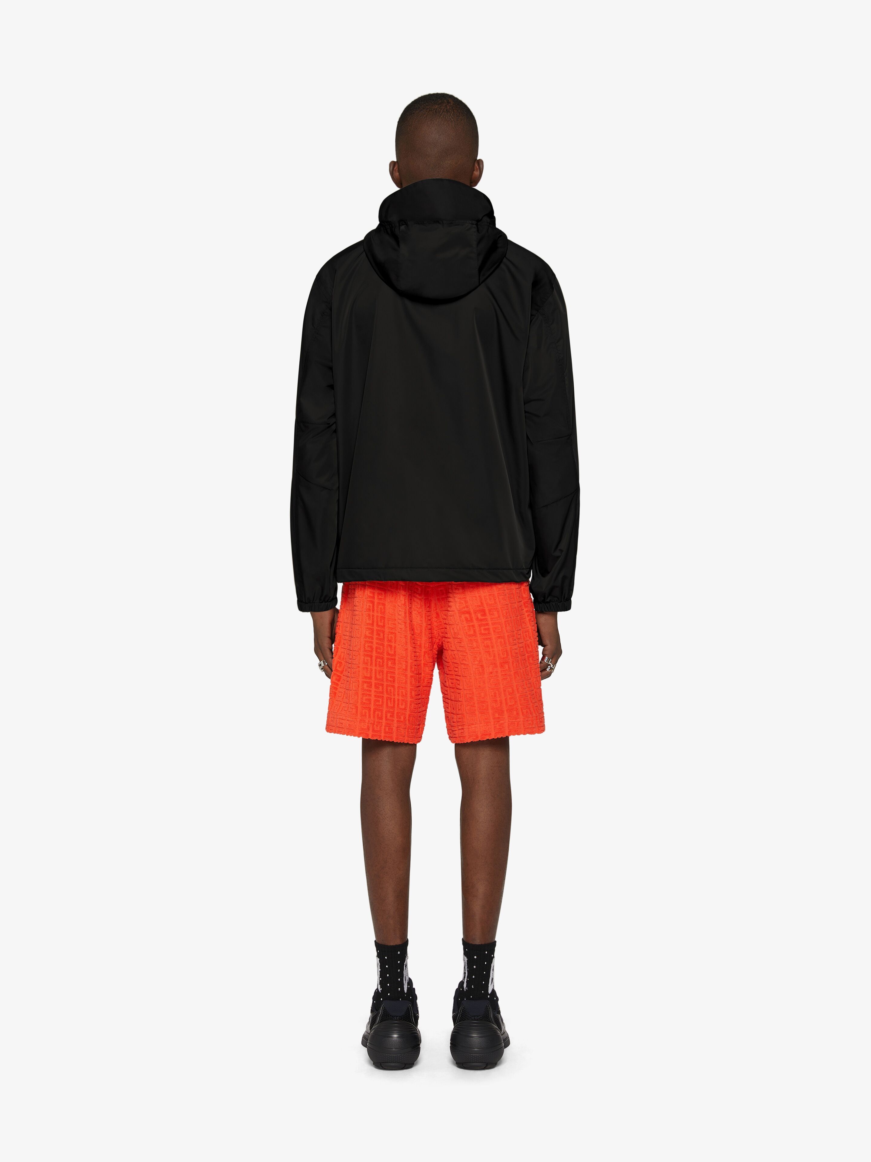 Givenchy Logo-print Hooded Lightweight Jacket In Black