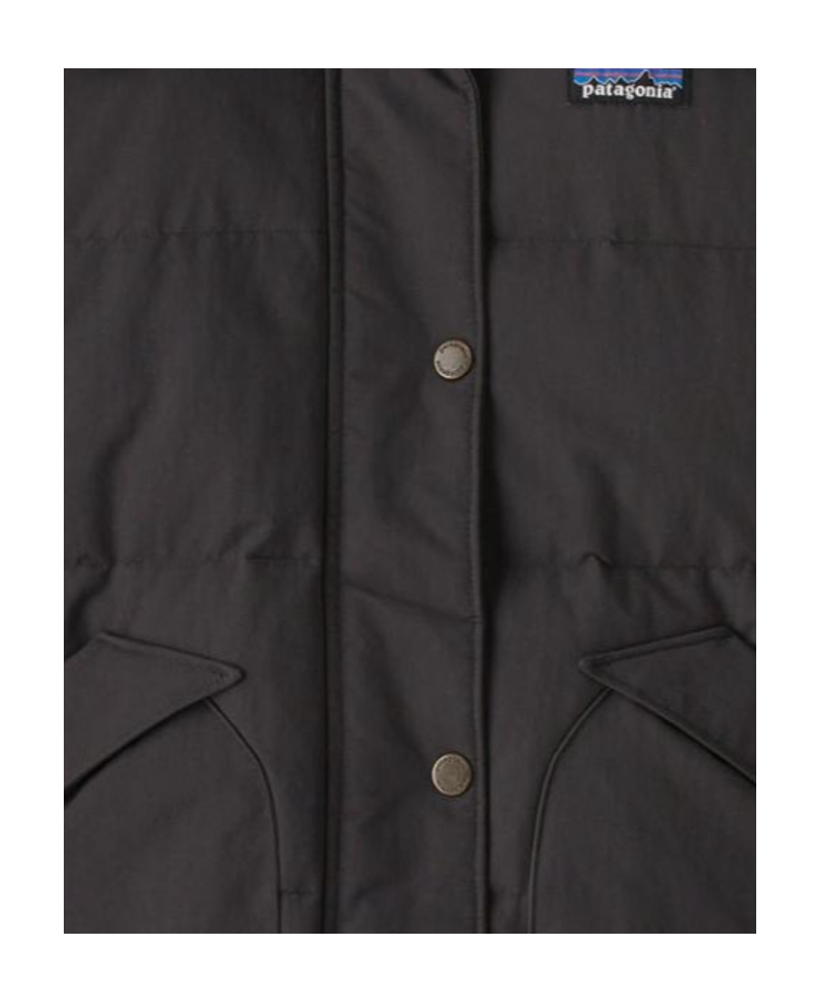 Patagonia Downdrift Recycled Down Jacket With Removable Hood In Black