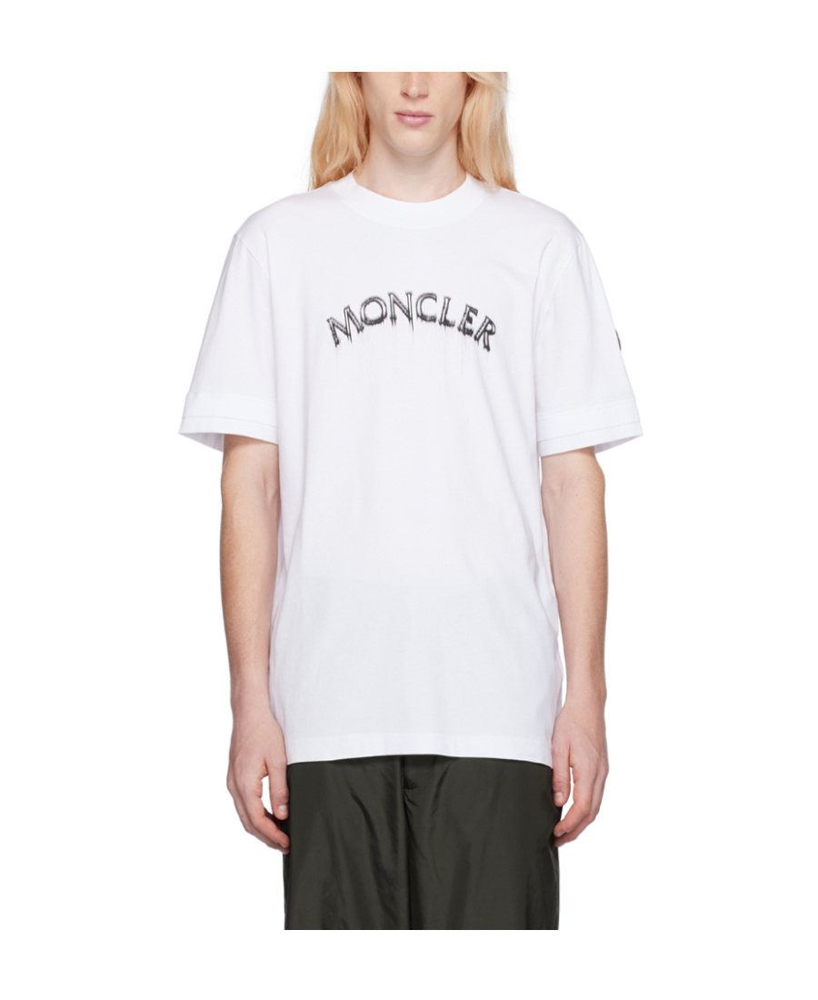 Moncler Logo Short-sleeved T-shirt In White