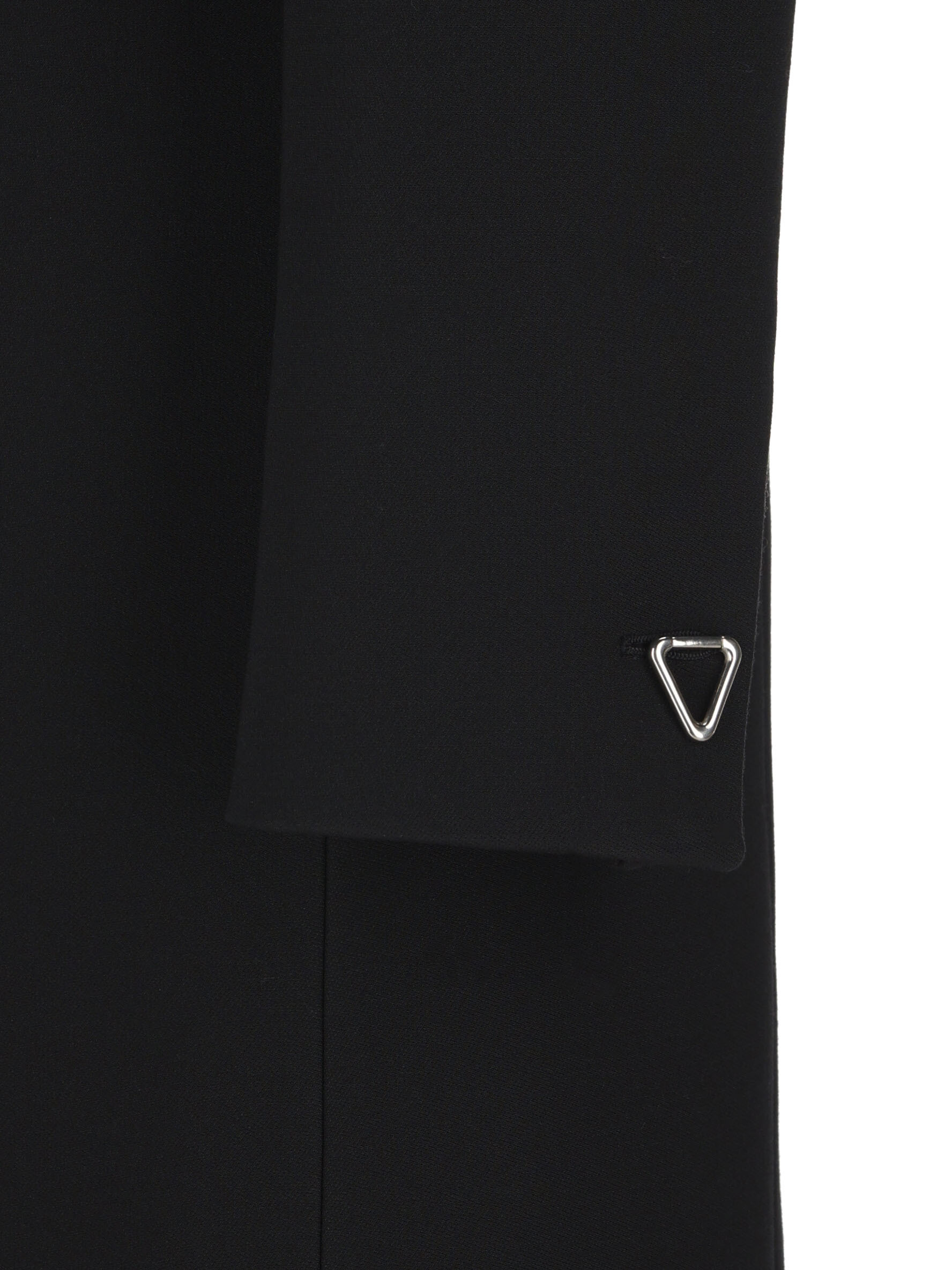 Bottega Veneta Shearling-trim Double-breasted Coat In Black