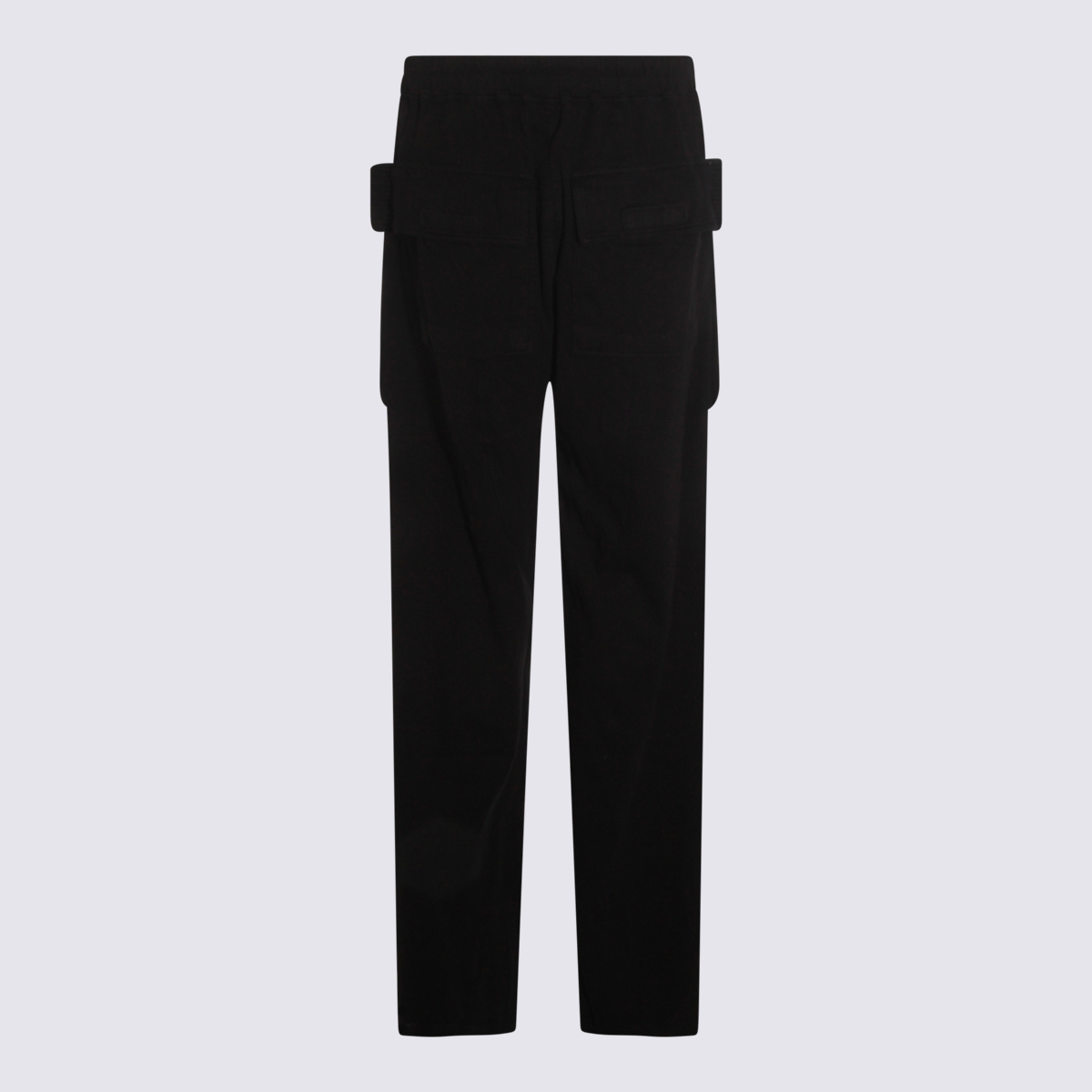 Rick Owens Drkshdw Cargo Pockets And Elastic Waistband Trousers In Black